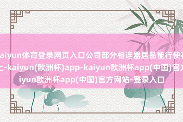 kaiyun体育登录网页入口公司部分相连器居品能行使在5/6g通信配置上-kaiyun(欧洲杯)app-kaiyun欧洲杯app(中国)官方网站-登录入口