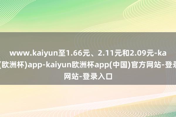 www.kaiyun至1.66元、2.11元和2.09元-kaiyun(欧洲杯)app-kaiyun欧洲杯app(中国)官方网站-登录入口