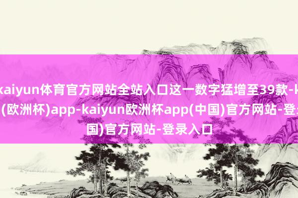 kaiyun体育官方网站全站入口这一数字猛增至39款-kaiyun(欧洲杯)app-kaiyun欧洲杯app(中国)官方网站-登录入口