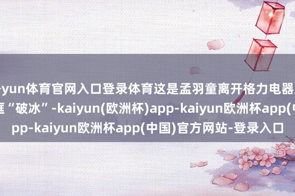开yun体育官网入口登录体育这是孟羽童离开格力电器后两东说念主初次同框“破冰”-kaiyun(欧洲杯)app-kaiyun欧洲杯app(中国)官方网站-登录入口