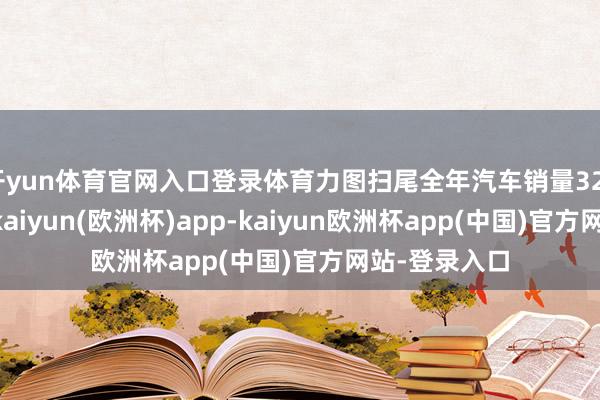 开yun体育官网入口登录体育力图扫尾全年汽车销量3230万辆左右-kaiyun(欧洲杯)app-kaiyun欧洲杯app(中国)官方网站-登录入口