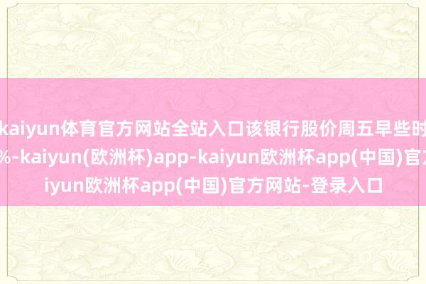 kaiyun体育官方网站全站入口　　该银行股价周五早些时候已下落约 1.5%-kaiyun(欧洲杯)app-kaiyun欧洲杯app(中国)官方网站-登录入口
