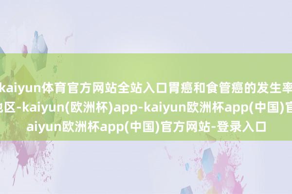 kaiyun体育官方网站全站入口胃癌和食管癌的发生率显着高于低奢华地区-kaiyun(欧洲杯)app-kaiyun欧洲杯app(中国)官方网站-登录入口
