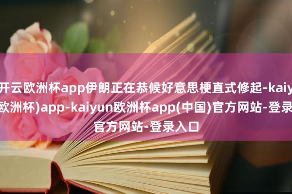 开云欧洲杯app伊朗正在恭候好意思梗直式修起-kaiyun(欧洲杯)app-kaiyun欧洲杯app(中国)官方网站-登录入口
