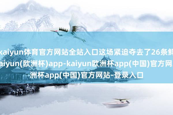 kaiyun体育官方网站全站入口这场紧迫夺去了26条鲜嫩的人命-kaiyun(欧洲杯)app-kaiyun欧洲杯app(中国)官方网站-登录入口